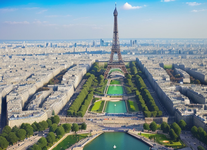 Paris’te Eiffel Kulesi Panoramik Manzara2 - Gezipgel.com